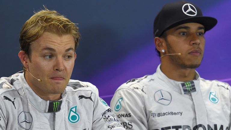 Lewis Hamilton eventually beat Nico Rosberg to the 2014 title in the final round of the season