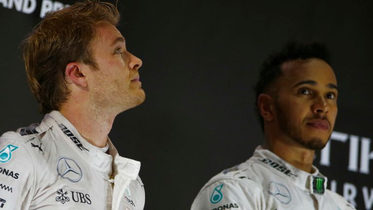 Nico Rosberg and Lewis Hamilton contested an intense intra-Mercedes title race in 2016