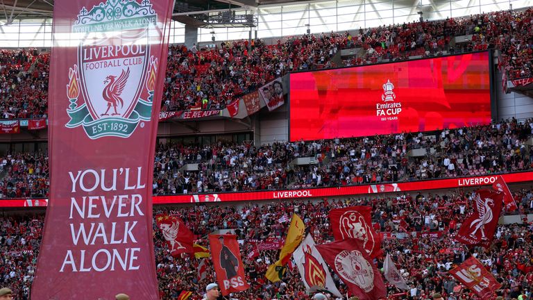 Liverpool fans booed the national anthem in last May's FA Cup final
