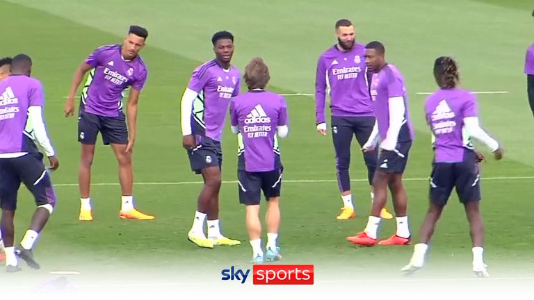 Real Madrid train without Vinicius Jr after he was racially abused. 