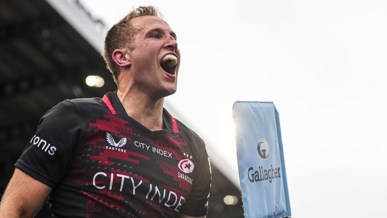 Max Malins scored one of five Saracens tries as they booked a place in the Premiership final after victory over Northampton