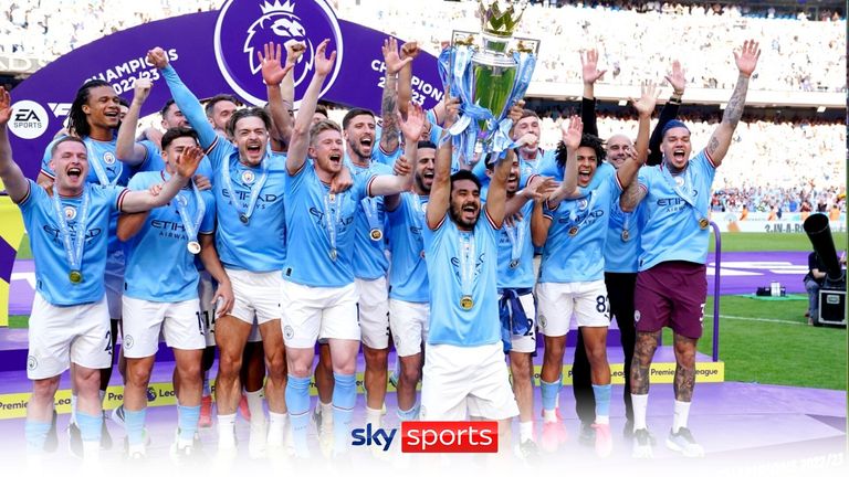 Manchester City lift PL trophy | 'The kings of English football again ...