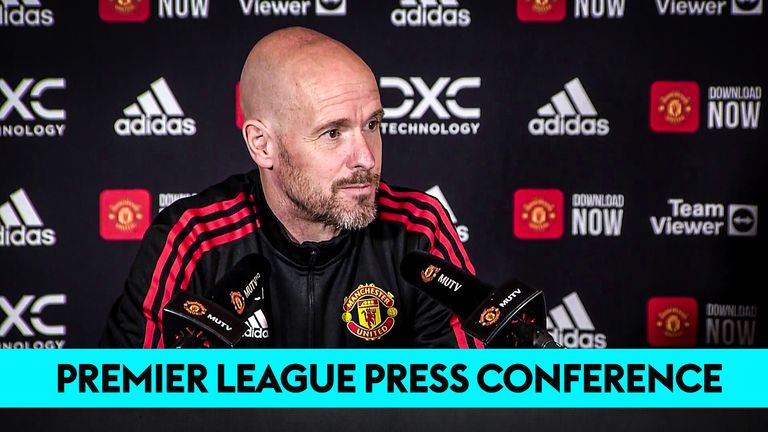 Manchester Utd manager Erik ten Hag