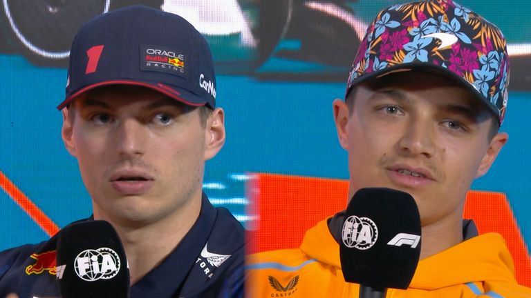 Asked if DRS zones should be shortened, Max Verstappen says he'd rather race without it, while Lando Norris feels DRS zones should be extended