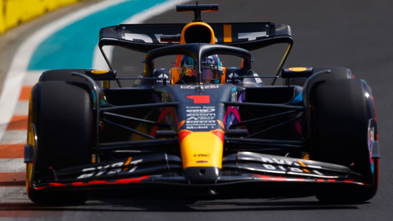 MIAMI INTERNATIONAL AUTODROME, UNITED STATES OF AMERICA - MAY 06: Max Verstappen, Red Bull Racing RB19 during the Miami GP at Miami International Autodrome on Saturday May 06, 2023 in Miami, United States of America. (Photo by Andy Hone / LAT Images)