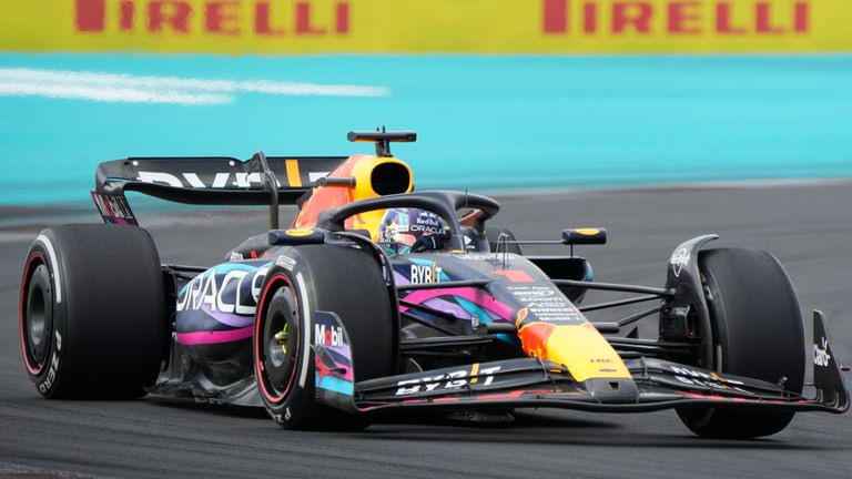 Max Verstappen extended his world championship lead with victory in Miami