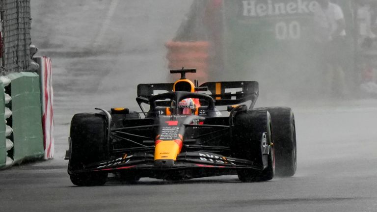 Red Bull driver Max Verstappen of the Netherlands steers his car during the Monaco Formula One Grand Prix, at the Monaco racetrack, in Monaco, Sunday, May 28, 2023. (AP Photo/Luca Bruno)