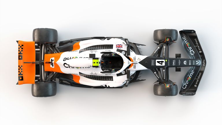 McLaren MCL60 special Triple Crown livery