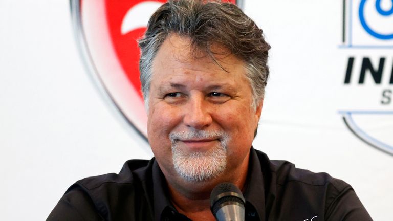 ST. PETERSBURG, FL - MARCH 04: IndyCar owner Michael Andretti attends a press conference at the the media center after qualifications for the Firestone Grand Prix of St. Petersburg on March 4, 2023, at the St. Petersburg Street Circuit in St. Petersburg, Florida. (Photo by Brian Spurlock/Icon Sportswire (Icon Sportswire via AP Images)