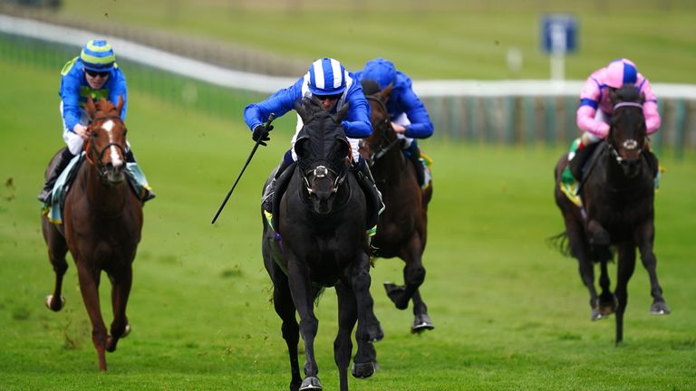 Mutasaabeq and Jim Crowley win at Newmarket