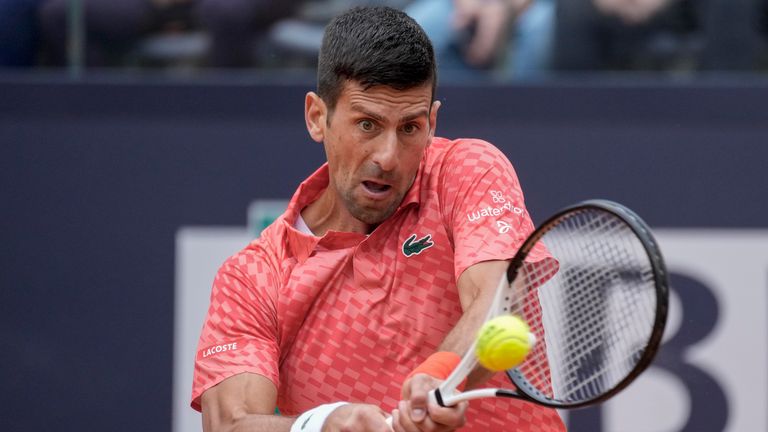 Novak Djokovic has knocked Cameron Norrie out of the Italian Open 