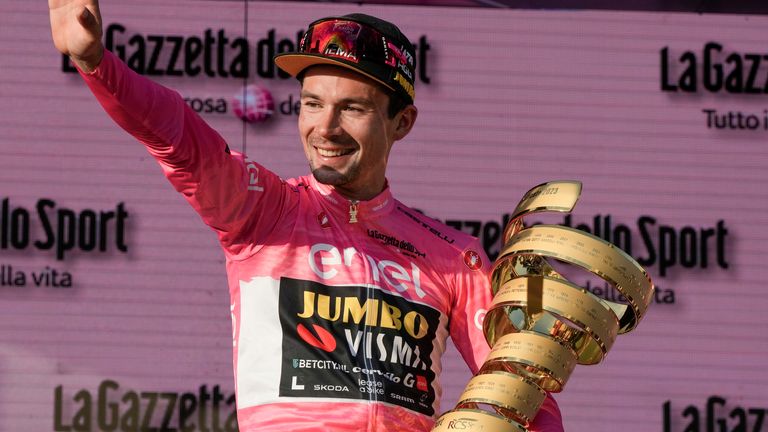 Primoz Roglic has become the first Slovenian rider to win the Giro d'Italia