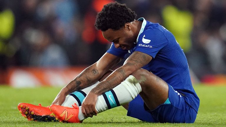 Raheem Sterling has lacked fitness and form at Chelsea this season. 