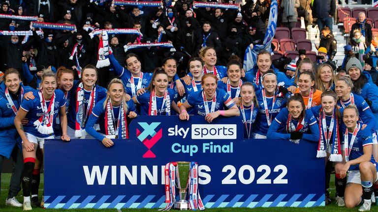 Rangers won the SWPL Sky Sports Cup in December