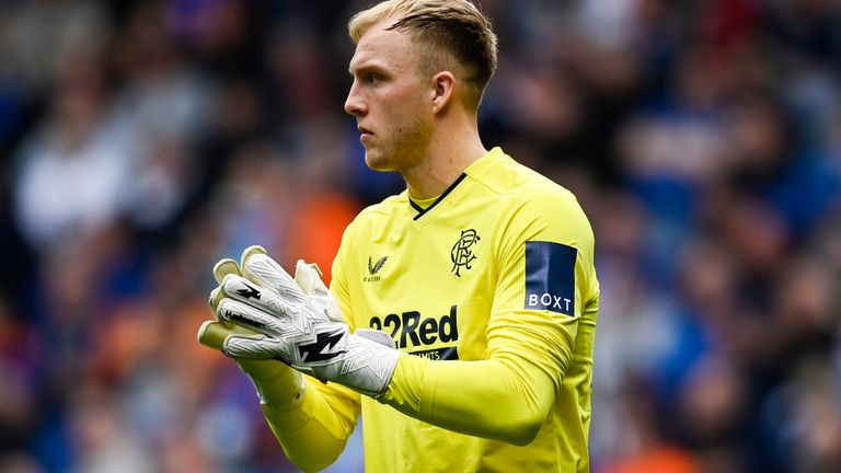 GLASGOW, SCOTLAND - MAY 07: Rangers' Robby McCrorie during a cinch Premiership match between Rangers and Aberdeen at Ibrox Stadium, on May 07, 2023, in Glasgow, Scotland.  (Photo by Rob Casey / SNS Group)