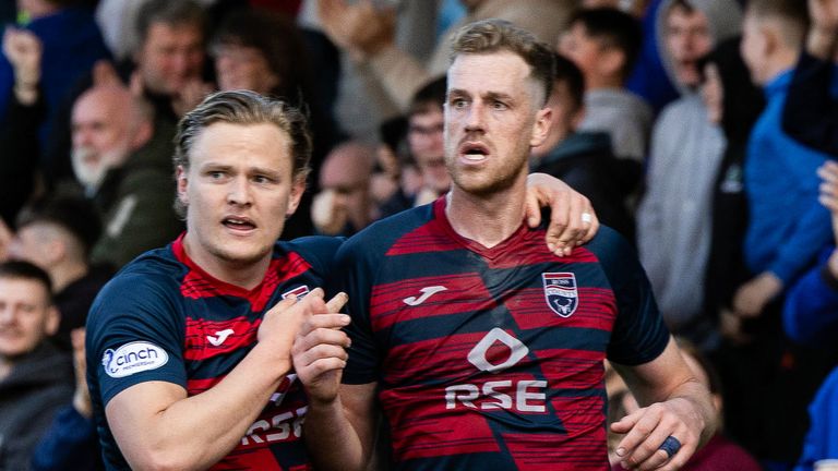 Ross County's Jordan White celebrates equality