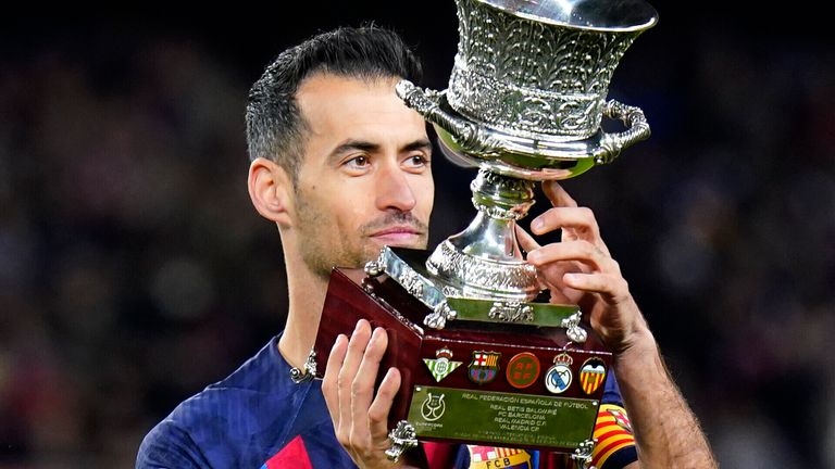 Sergio Busquets will leave Barcelona in less than two months' time