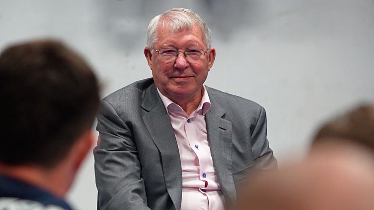 Former Manchester United manager Sir Alex Ferguson spoke to Sale Sharks&#39; players ahead of their Gallagher Premiership final on Saturday