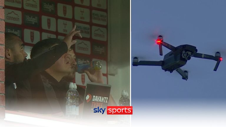 DRONE STOPS PLAY AT SUPER LEAGUE GAME BETWEEN HULL KR AND WIGAN WARRIORS