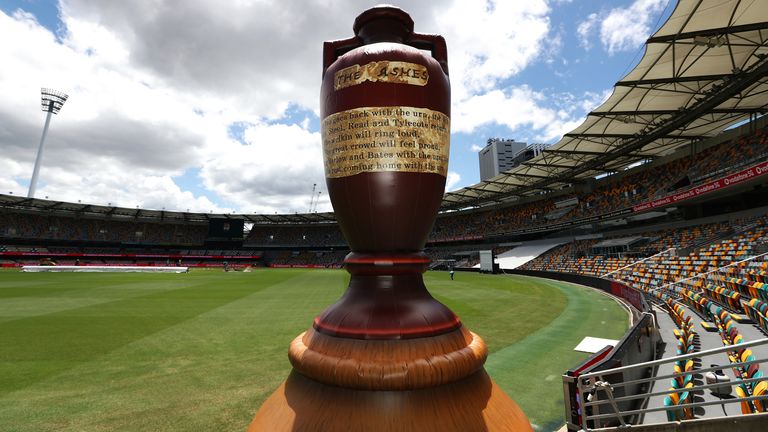 Replica of The Ashes urn (Associated Press)