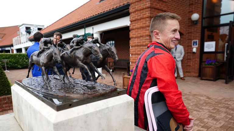 Tom Marquand suffered a nasty arm injury as he headed to the start on Waipiro at Newmarket last week