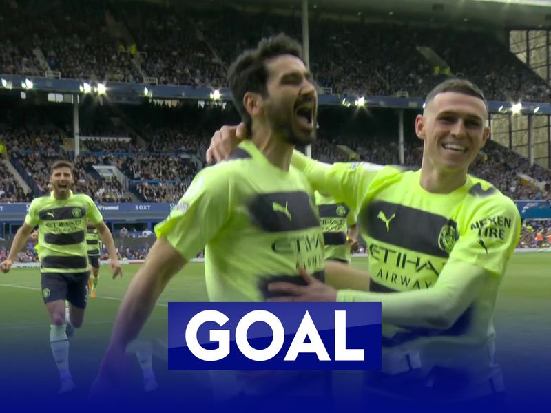 Gundogan and Haaland score as Man City beats Everton 3-0 in