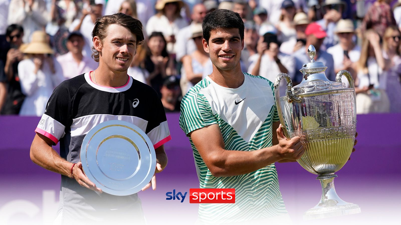 Carlos Alcaraz beats Alex de Minaur in Queen's final to win first grass  title, Tennis News