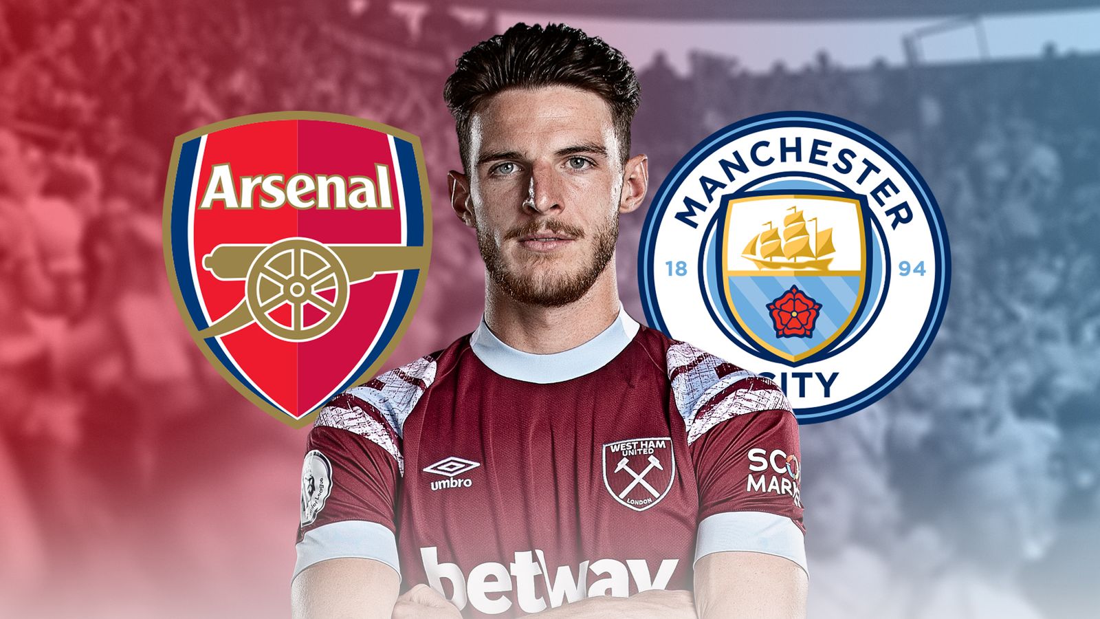 Declan Rice: el Arsenal hace la tercera oferta de 105 millones de libras esterlinas por el centrocampista del West Ham |  Noticias del centro de transferencias