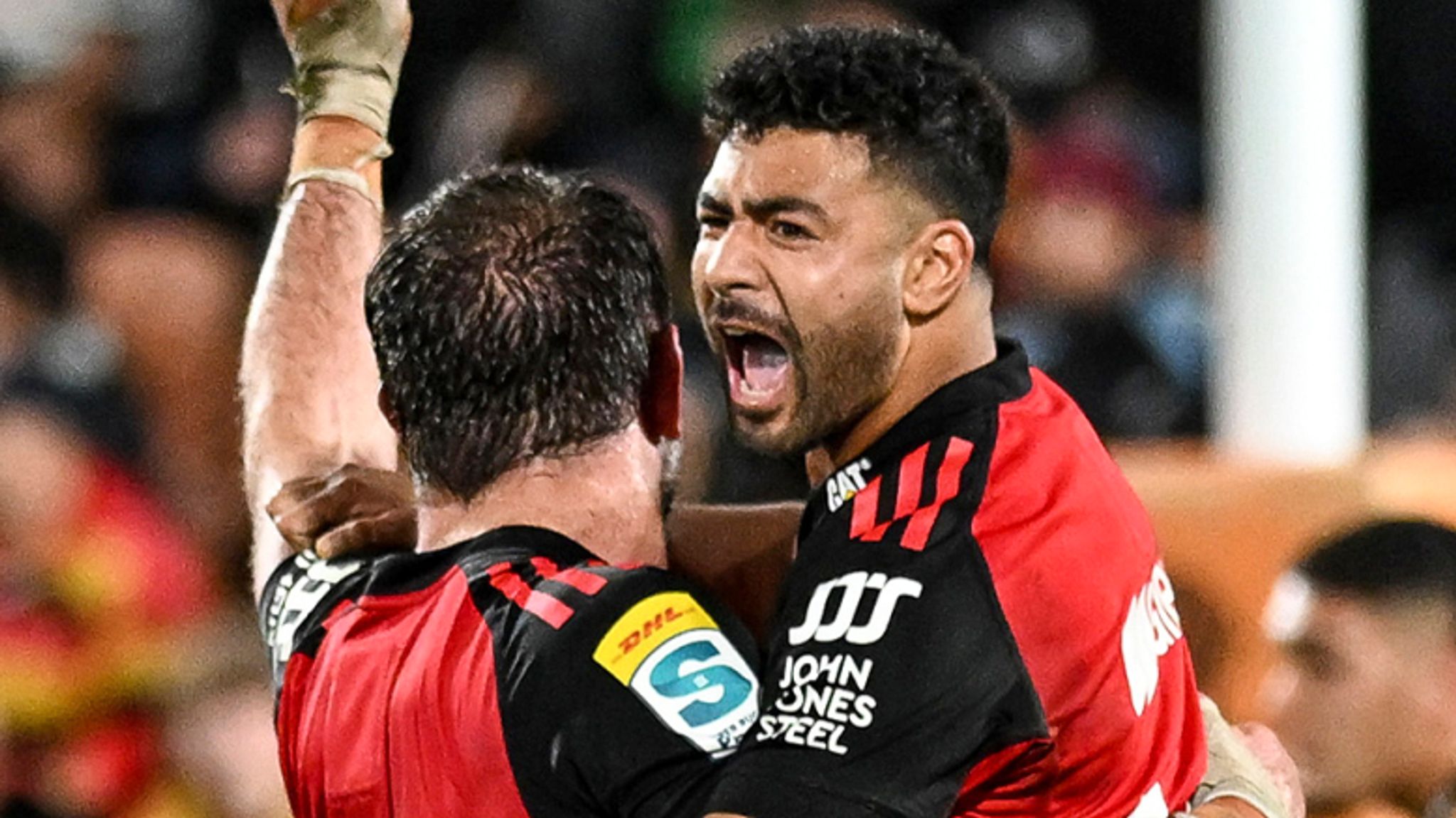 Super Rugby Pacific final Crusaders claim 25-20 victory over Chiefs to win seventh straight title Rugby Union News Sky Sports