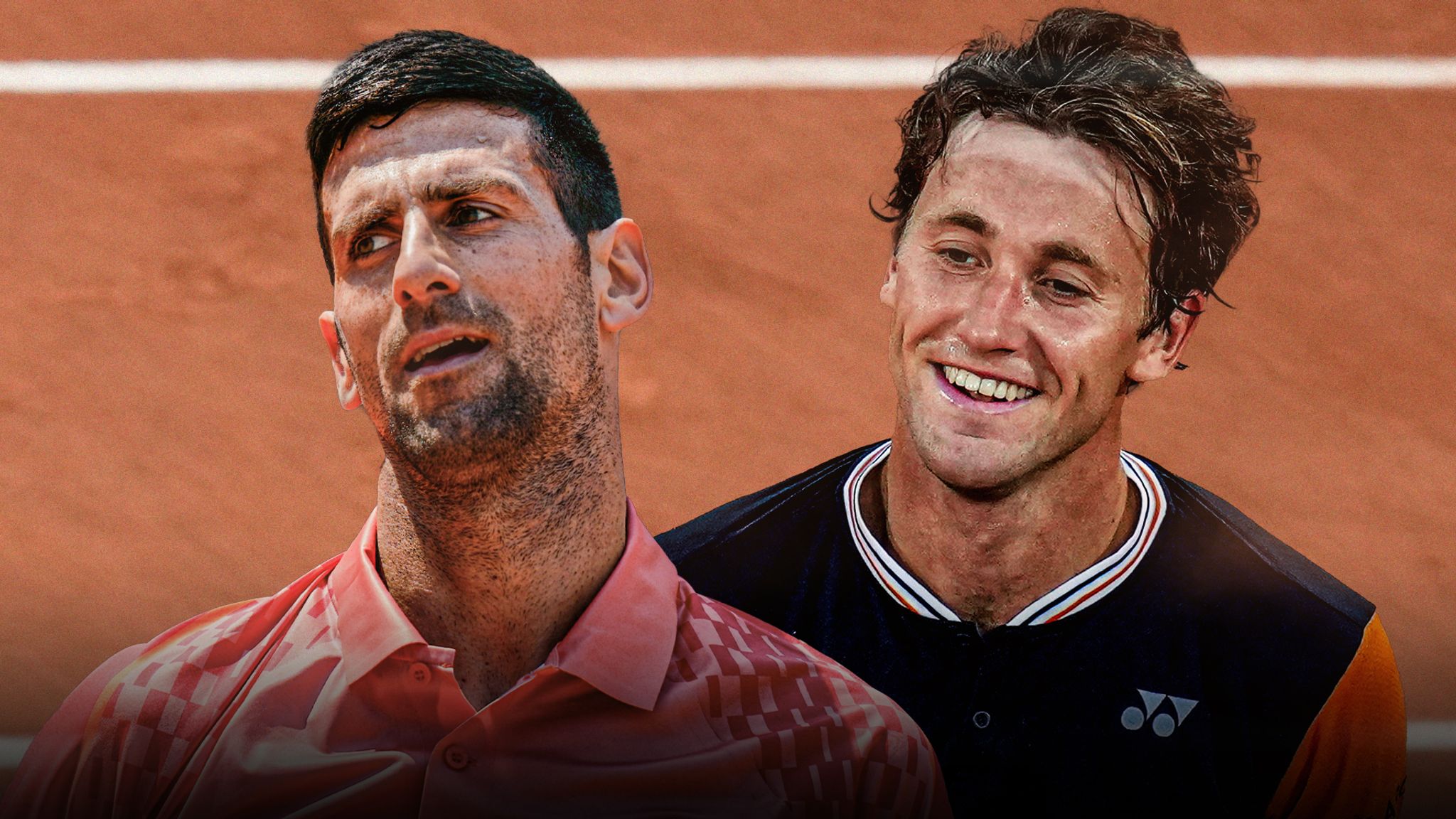 French Open Novak Djokovic takes on Casper Ruud knowing he is one win away from a historic 23rd Grand Slam Tennis News Sky Sports
