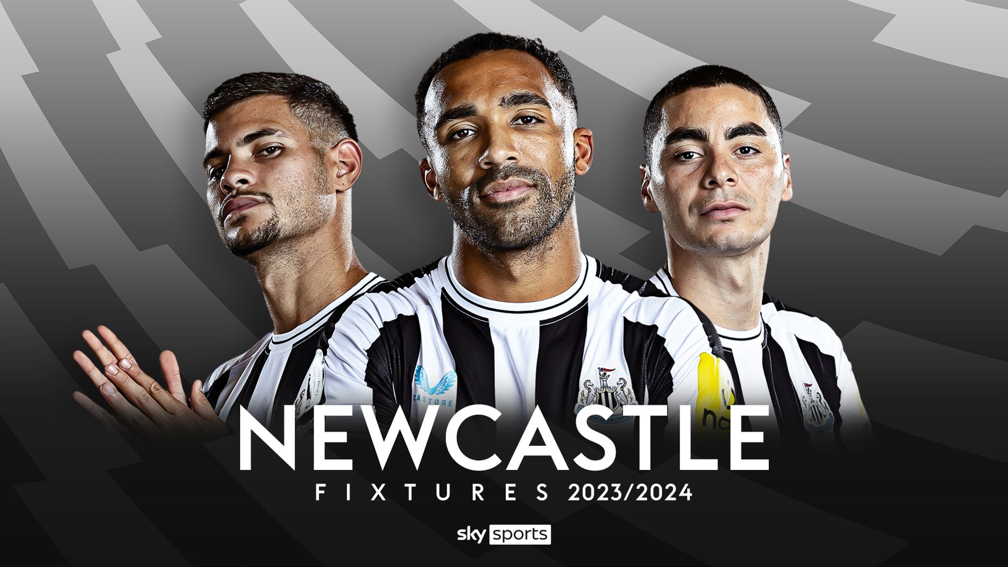 Men's Newcastle United F.C. 2023-24 Player Jersey - Premier League Patch