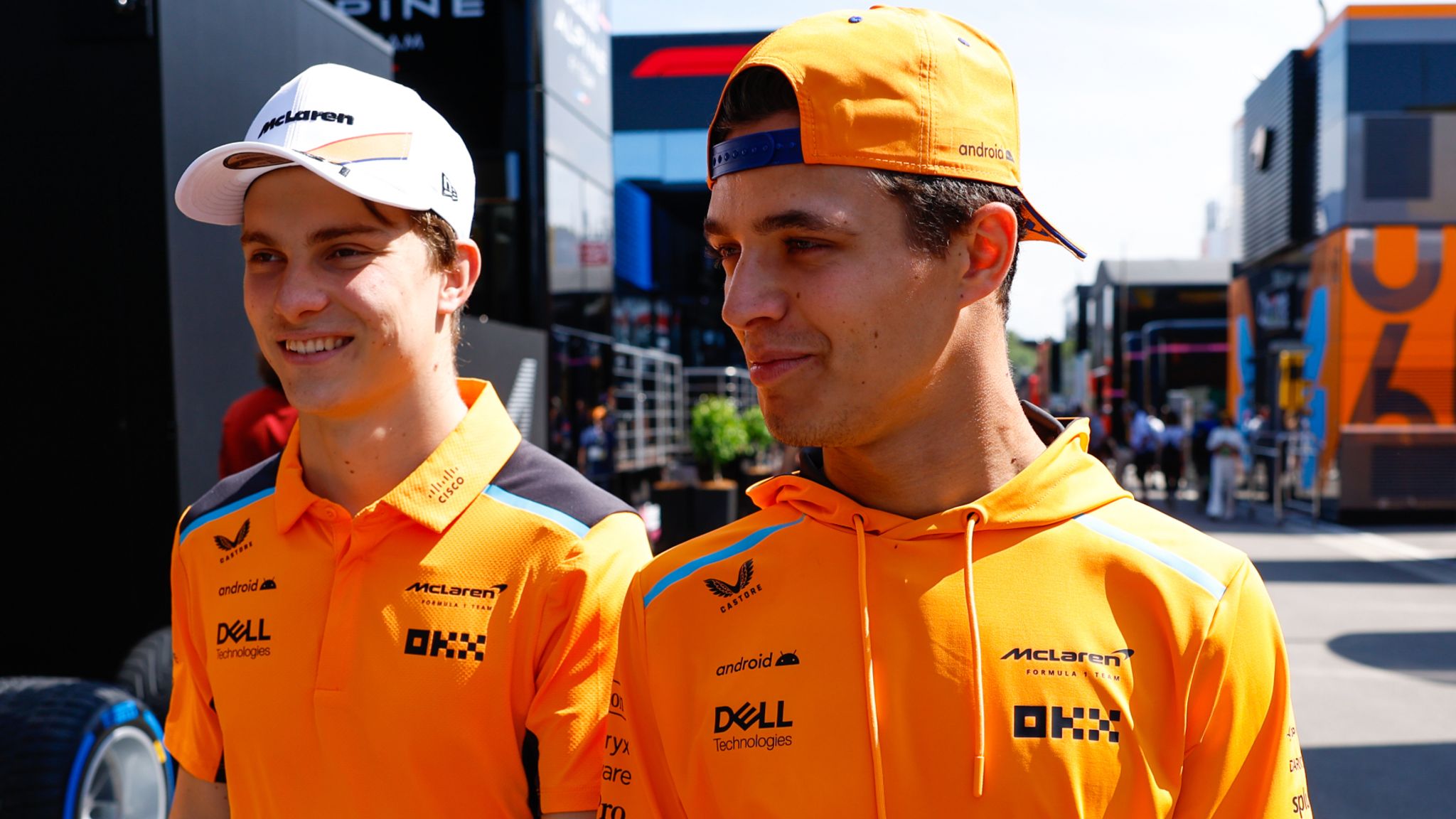 Sky Sports F1 Podcast McLaren drivers Lando Norris and Oscar Piastri join for special QandA F1 News