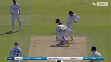 'A mind the windows moment' | Leach claims third wicket!