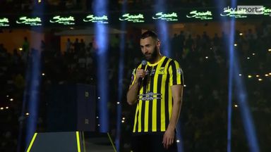 Benzema unveiled at Saudi champions Al-Ittihad