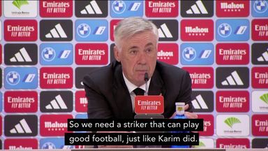 Ancelotti outlines plans to find striker to replace Benzema