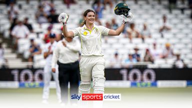 ‘Beautiful!’ | Sutherland brings up her maiden Test century in style!