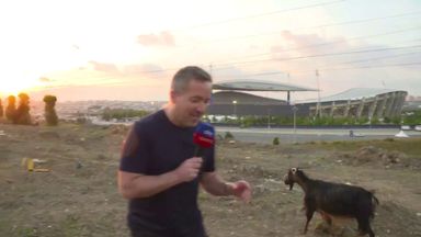 Kaveh mingles with goats ahead of Champions League final!