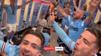 Grealish leads City celebrations with singalong!