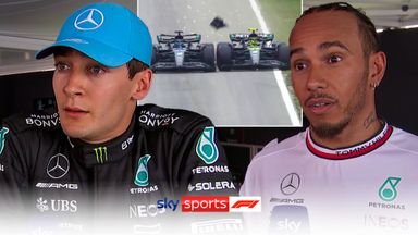 Hamilton and Russell reflect on 'miscommunication' accident