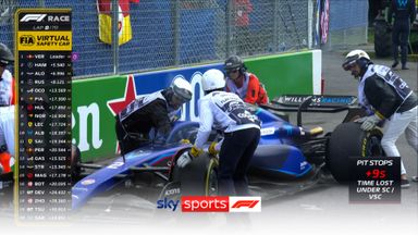 Sargeant's 'critical issue' brings out virtual safety car