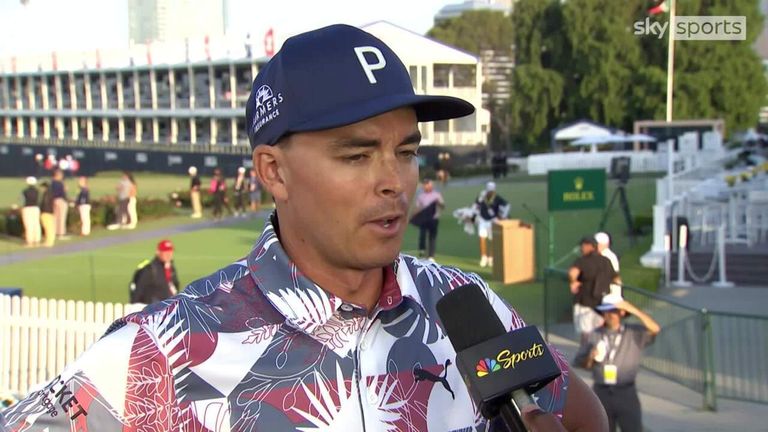 US Open leader Rickie Fowler reviewed his round after going in to the weekend at Los Angeles Country Club with a one shot leader over Wyndham Clark.