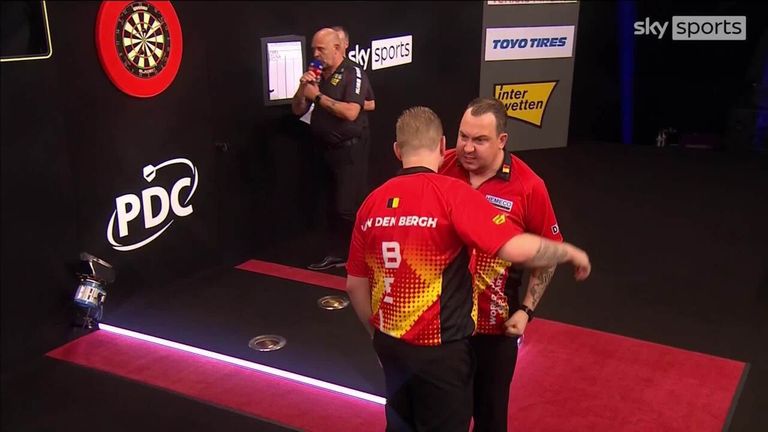 Belgium s Dimitri Van den Bergh and Kim Huybrechts are friends again after beating China