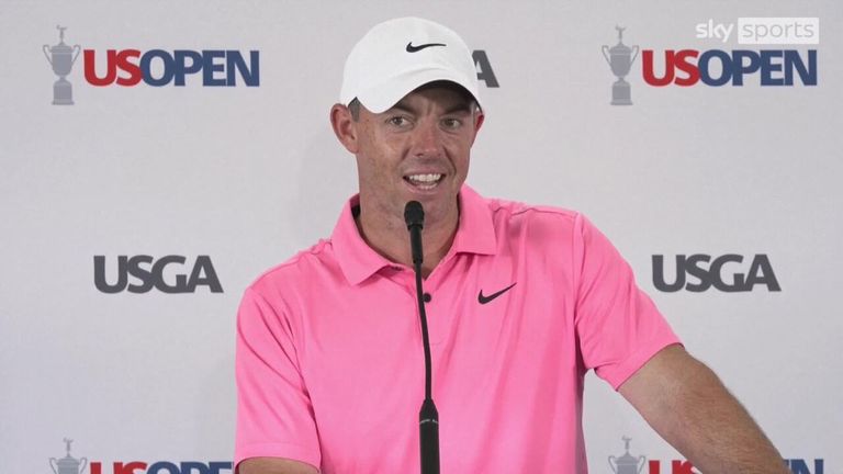 Rory McIlroy opened his third round of the US Open at Los Angeles Country Club with an incredible 388 yard drive on the first hole.