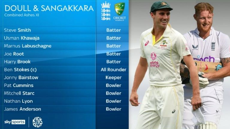 Simon Doull y Kumar Sangakkara's Ashes combinados XI