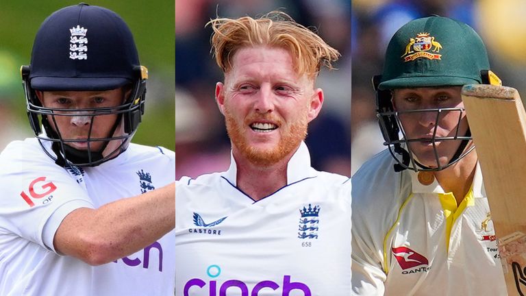 Ollie Pope, Ben Stokes, Marnus Labuschagne - credit AP Photo/PA