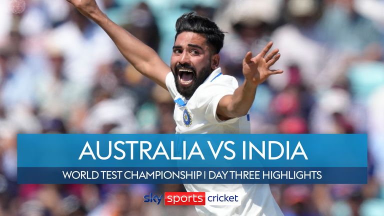 Australia vs India - World Test Championship day three