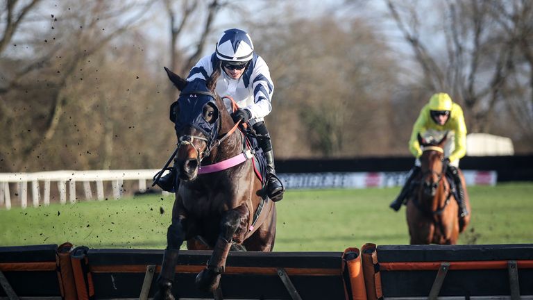 Ballybegg in winning action over hurdles at Uttoxeter