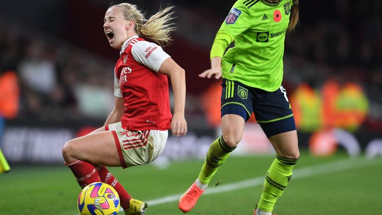 Arsenal and England forward Beth Mead sustained an ACL injury in November
