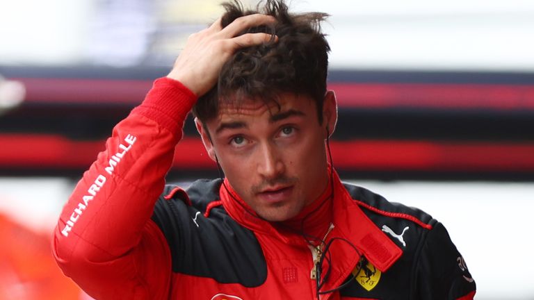 Charles Leclerc was knocked out in Q1 at the Spanish Grand Prix