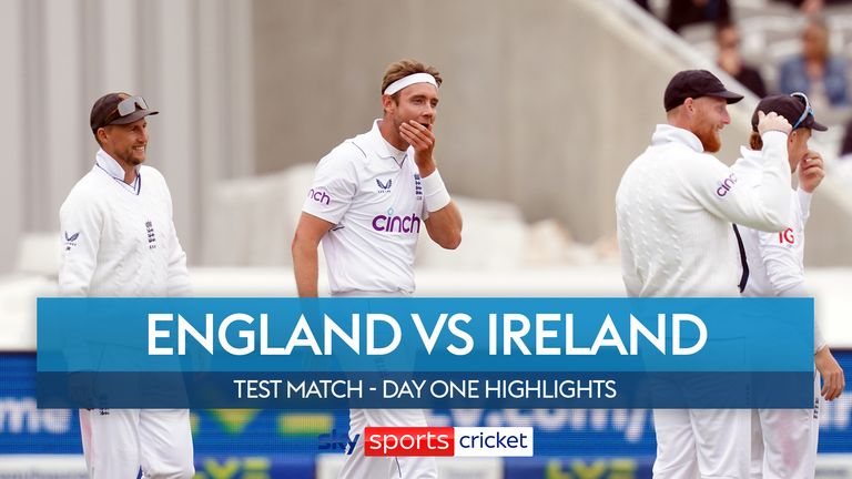 Highlights of the morning session from day one of the Test match between England and Ireland at Lord&#39;s.